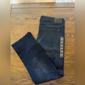 Express Men's Deep Indigo Bootcut Hyper Stretch Jeans